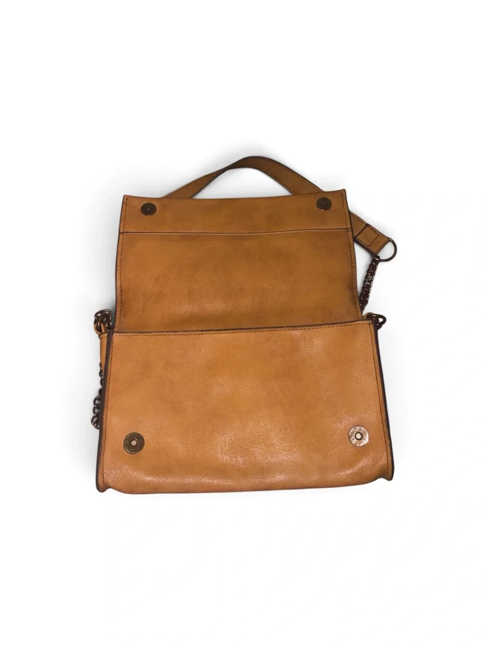 Tan Crossbody Shoulder Bag with Longhorn Accent